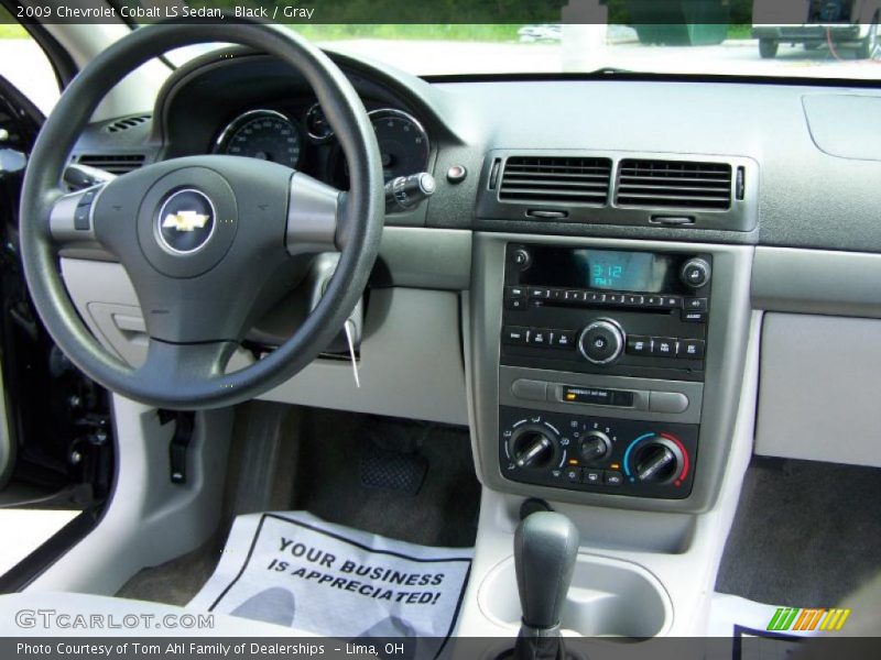 Black / Gray 2009 Chevrolet Cobalt LS Sedan