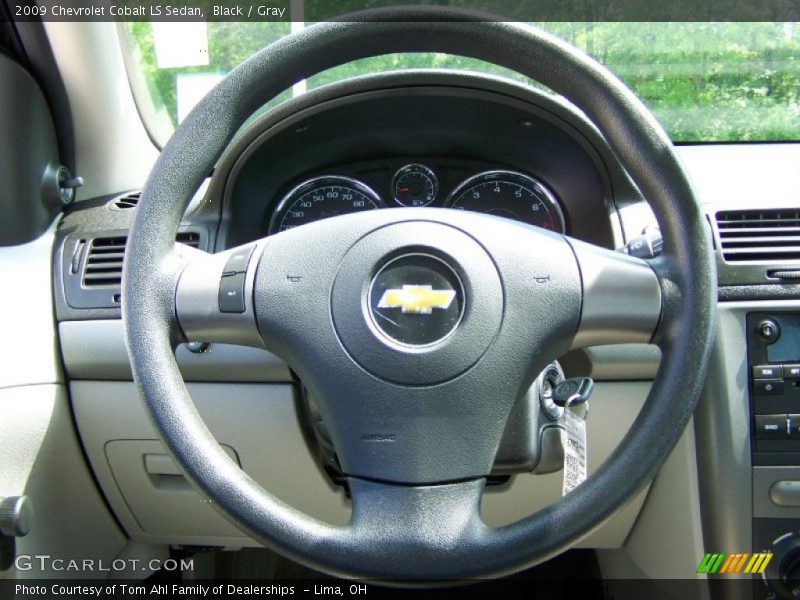 Black / Gray 2009 Chevrolet Cobalt LS Sedan