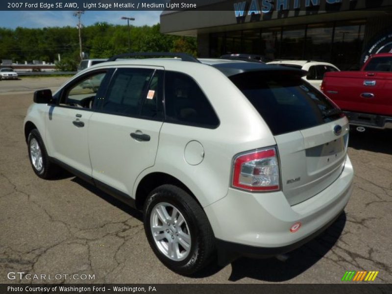 Light Sage Metallic / Medium Light Stone 2007 Ford Edge SE AWD