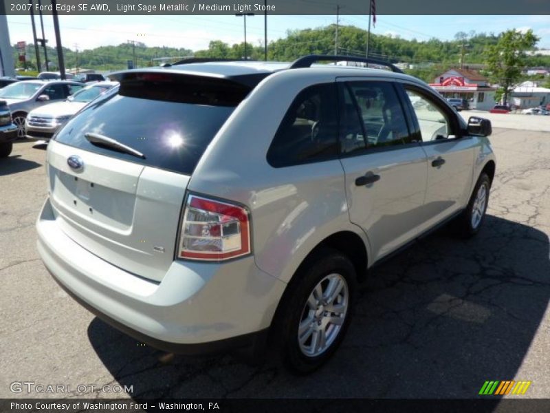Light Sage Metallic / Medium Light Stone 2007 Ford Edge SE AWD