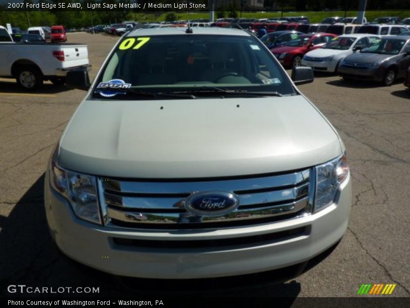 Light Sage Metallic / Medium Light Stone 2007 Ford Edge SE AWD