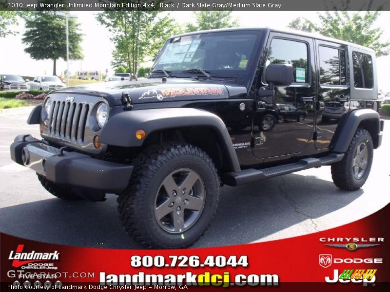 Black / Dark Slate Gray/Medium Slate Gray 2010 Jeep Wrangler Unlimited Mountain Edition 4x4