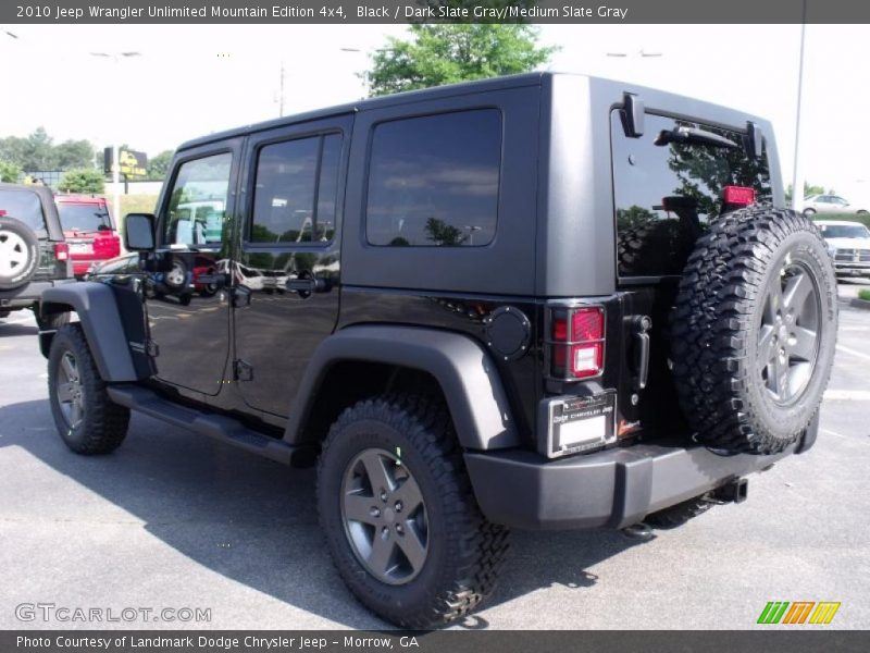 Black / Dark Slate Gray/Medium Slate Gray 2010 Jeep Wrangler Unlimited Mountain Edition 4x4