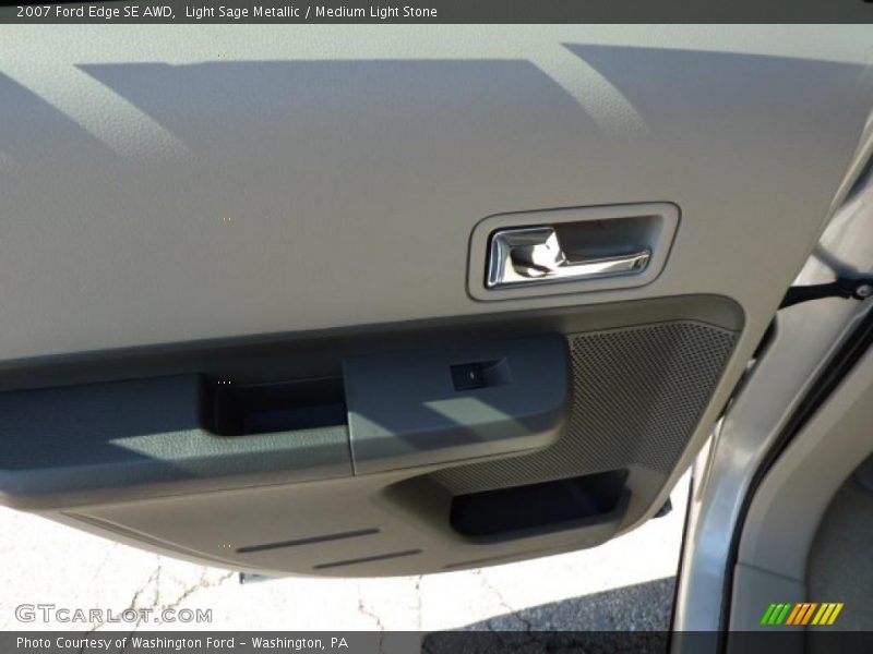 Light Sage Metallic / Medium Light Stone 2007 Ford Edge SE AWD