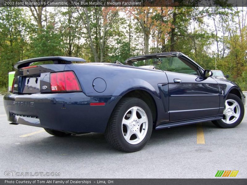 True Blue Metallic / Medium Parchment 2003 Ford Mustang V6 Convertible