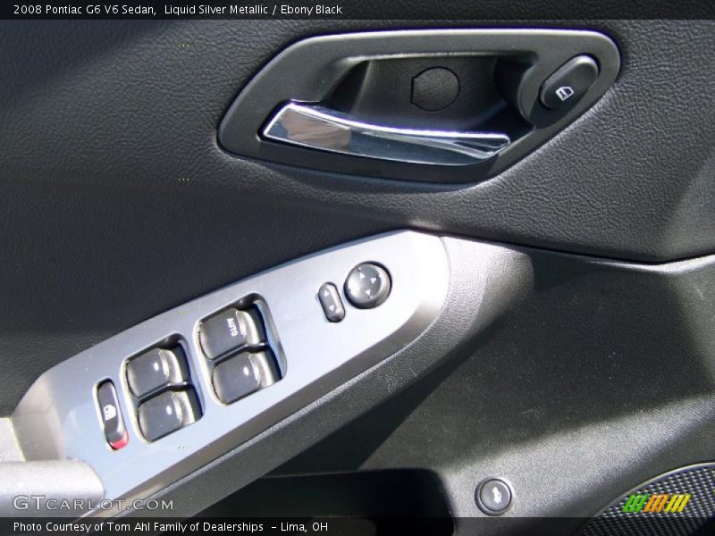 Liquid Silver Metallic / Ebony Black 2008 Pontiac G6 V6 Sedan