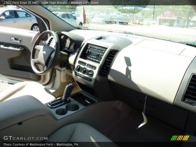 Light Sage Metallic / Medium Light Stone 2007 Ford Edge SE AWD