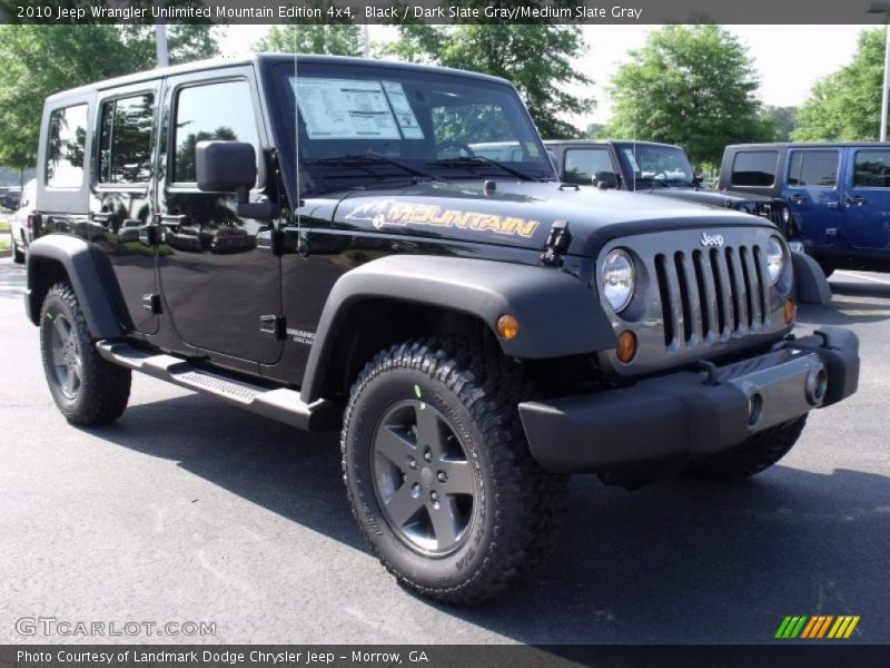 Black / Dark Slate Gray/Medium Slate Gray 2010 Jeep Wrangler Unlimited Mountain Edition 4x4