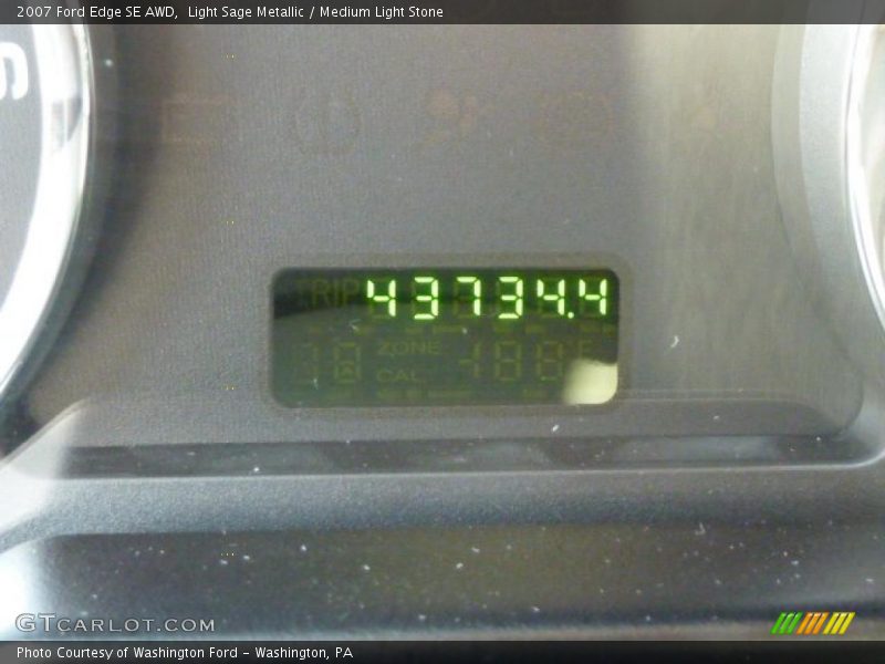 Light Sage Metallic / Medium Light Stone 2007 Ford Edge SE AWD
