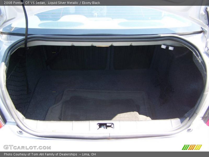 Liquid Silver Metallic / Ebony Black 2008 Pontiac G6 V6 Sedan