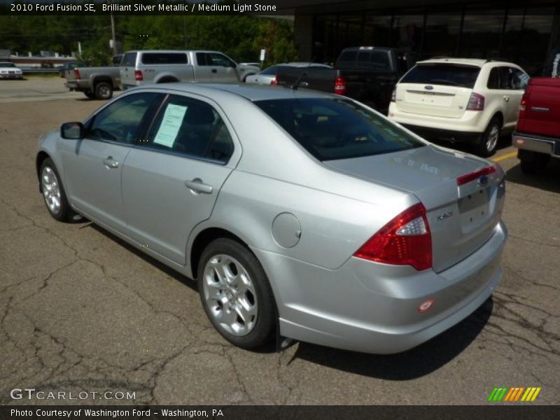 Brilliant Silver Metallic / Medium Light Stone 2010 Ford Fusion SE