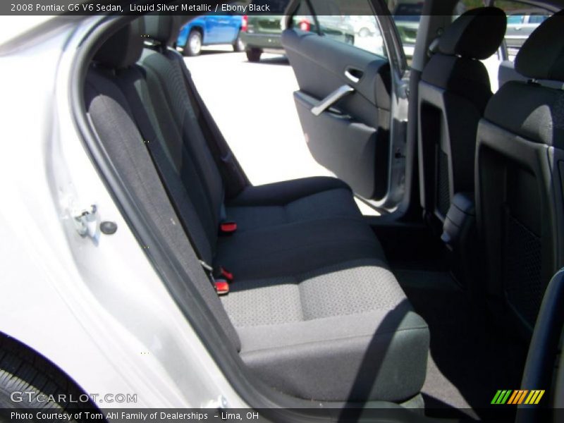 Liquid Silver Metallic / Ebony Black 2008 Pontiac G6 V6 Sedan
