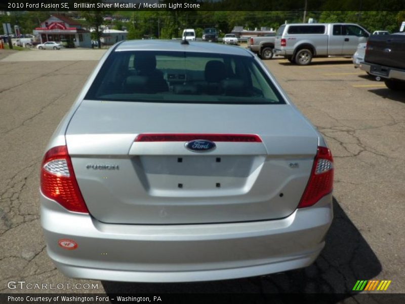 Brilliant Silver Metallic / Medium Light Stone 2010 Ford Fusion SE
