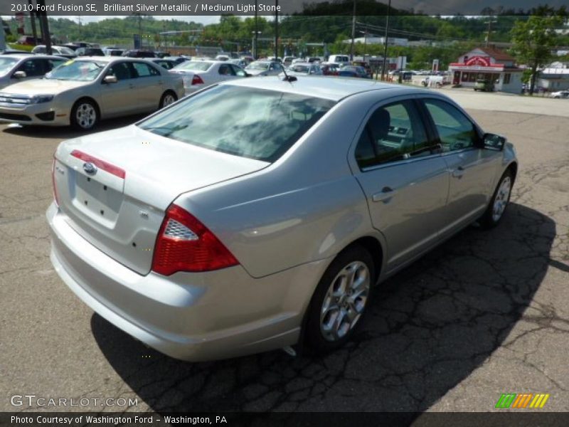 Brilliant Silver Metallic / Medium Light Stone 2010 Ford Fusion SE