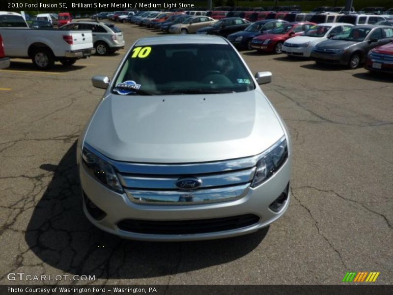 Brilliant Silver Metallic / Medium Light Stone 2010 Ford Fusion SE