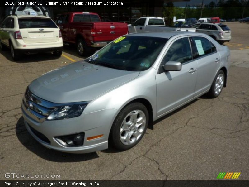 Brilliant Silver Metallic / Medium Light Stone 2010 Ford Fusion SE
