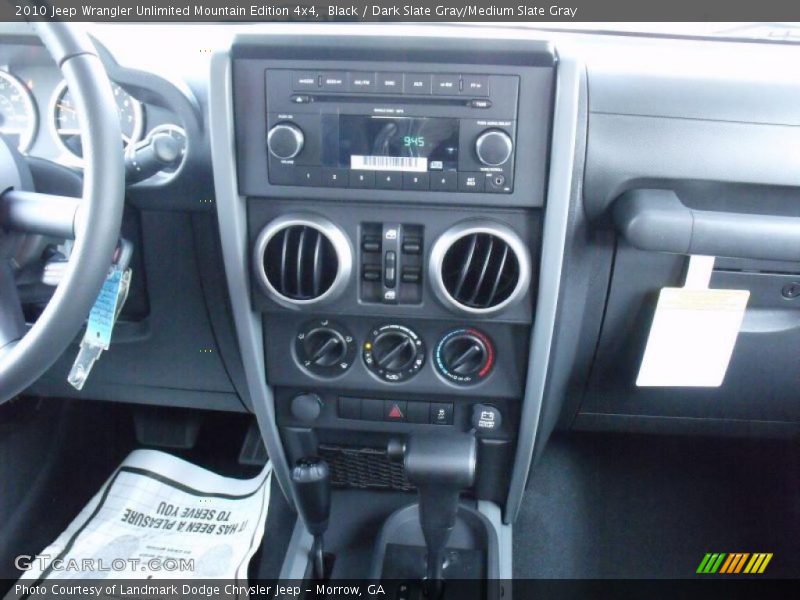 Black / Dark Slate Gray/Medium Slate Gray 2010 Jeep Wrangler Unlimited Mountain Edition 4x4