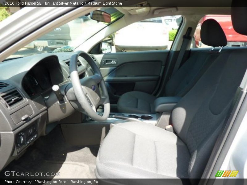 Brilliant Silver Metallic / Medium Light Stone 2010 Ford Fusion SE