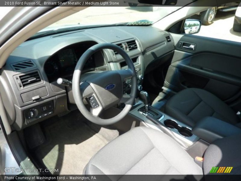 Brilliant Silver Metallic / Medium Light Stone 2010 Ford Fusion SE