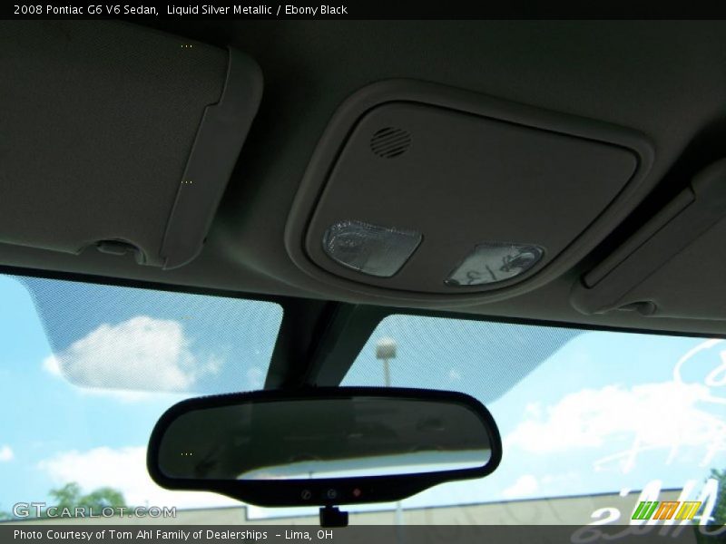 Liquid Silver Metallic / Ebony Black 2008 Pontiac G6 V6 Sedan