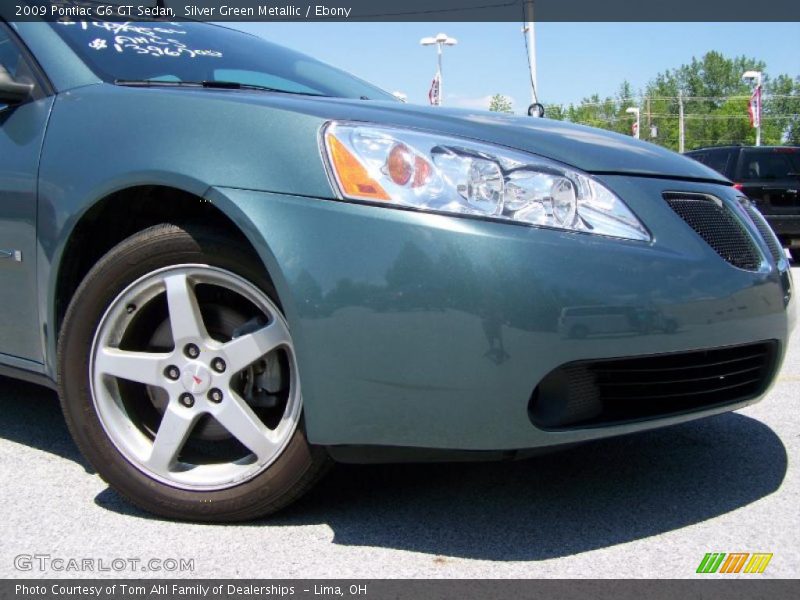 Silver Green Metallic / Ebony 2009 Pontiac G6 GT Sedan