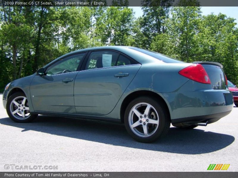 Silver Green Metallic / Ebony 2009 Pontiac G6 GT Sedan