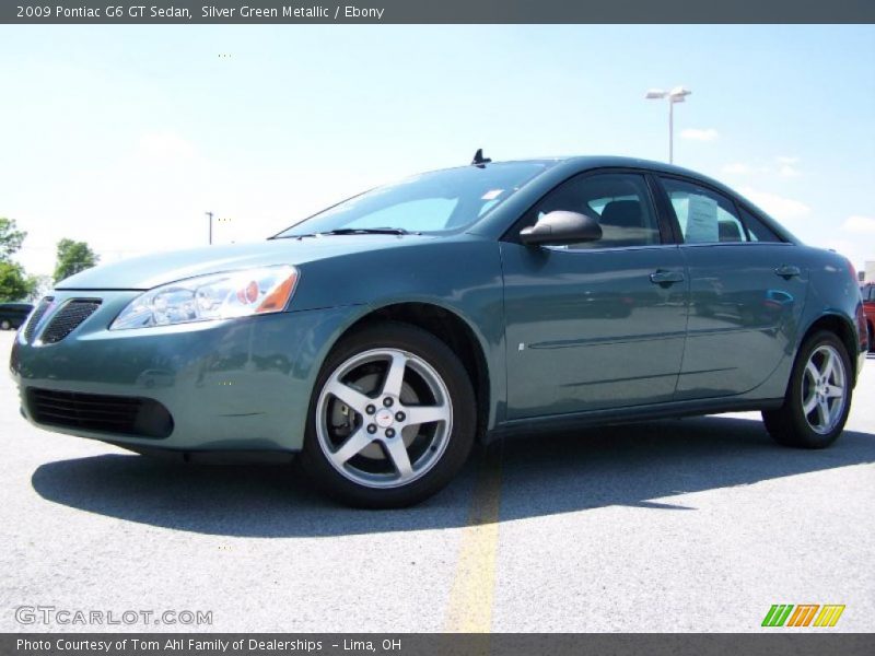 Silver Green Metallic / Ebony 2009 Pontiac G6 GT Sedan