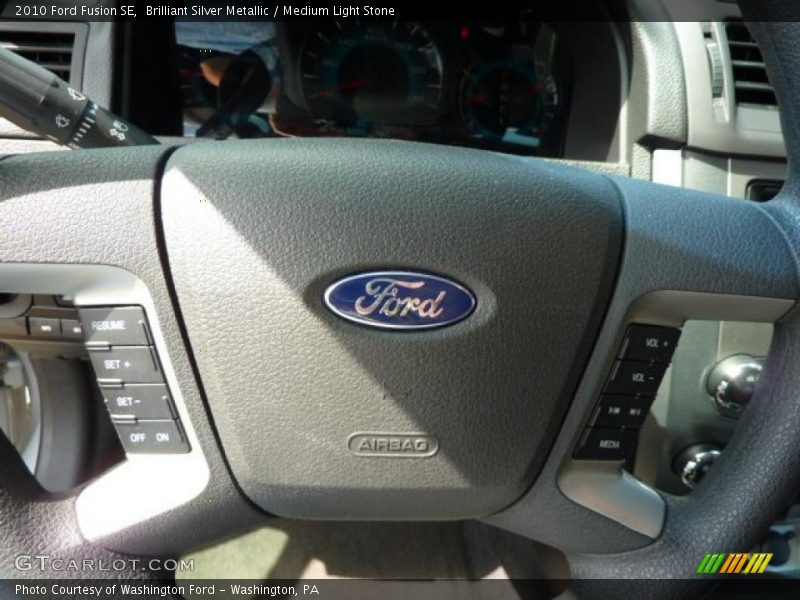 Brilliant Silver Metallic / Medium Light Stone 2010 Ford Fusion SE