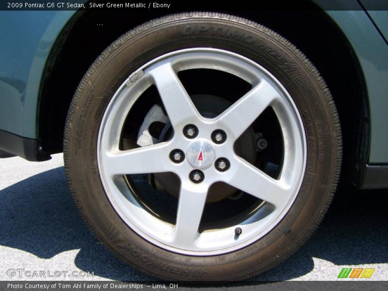 Silver Green Metallic / Ebony 2009 Pontiac G6 GT Sedan