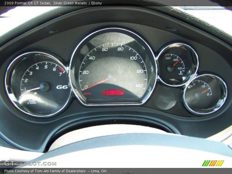 Silver Green Metallic / Ebony 2009 Pontiac G6 GT Sedan