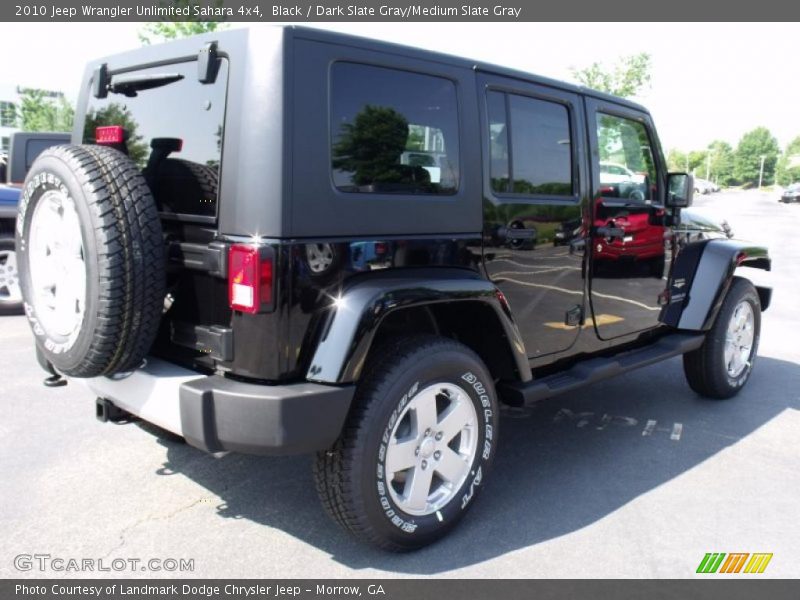 Black / Dark Slate Gray/Medium Slate Gray 2010 Jeep Wrangler Unlimited Sahara 4x4