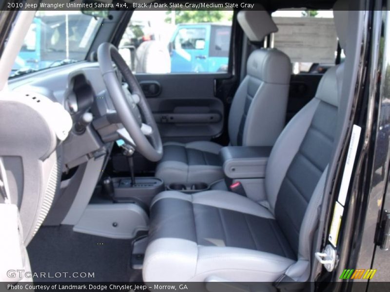 Black / Dark Slate Gray/Medium Slate Gray 2010 Jeep Wrangler Unlimited Sahara 4x4