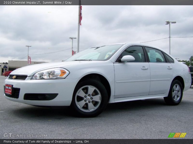 Summit White / Gray 2010 Chevrolet Impala LT