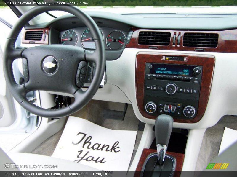 Summit White / Gray 2010 Chevrolet Impala LT