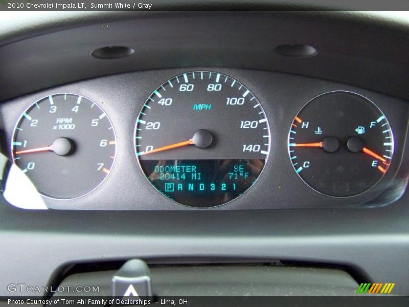Summit White / Gray 2010 Chevrolet Impala LT