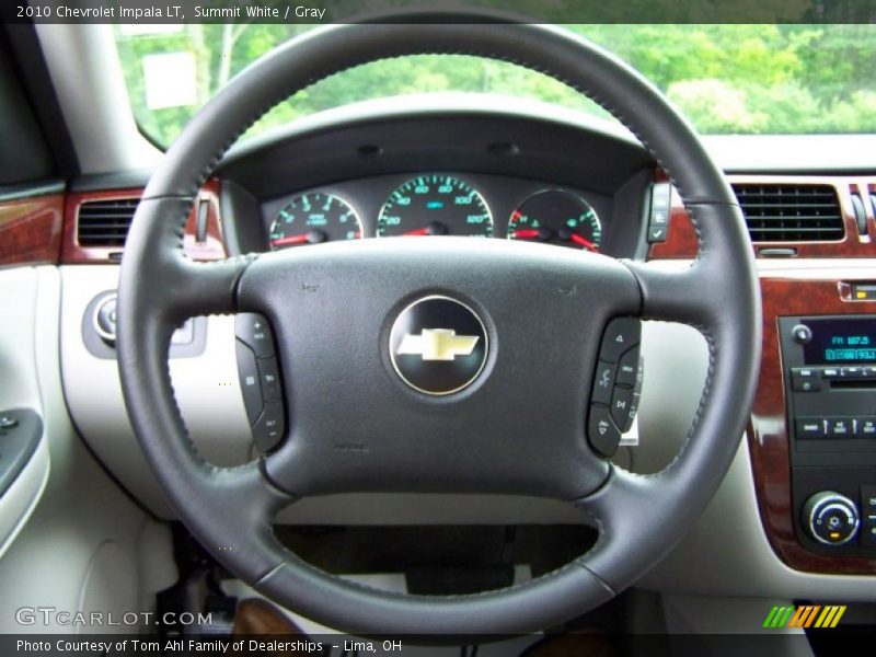 Summit White / Gray 2010 Chevrolet Impala LT