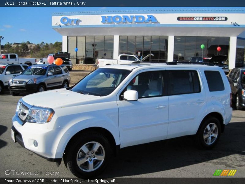 Taffeta White / Gray 2011 Honda Pilot EX-L