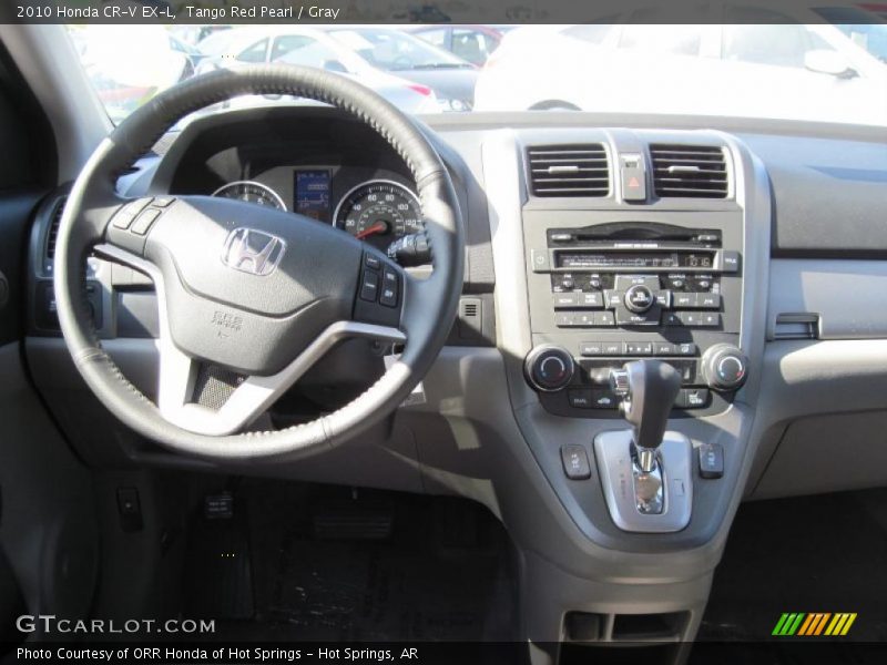 Tango Red Pearl / Gray 2010 Honda CR-V EX-L