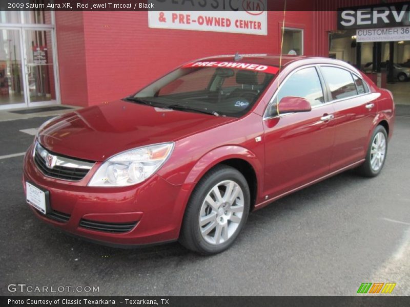 Red Jewel Tintcoat / Black 2009 Saturn Aura XR