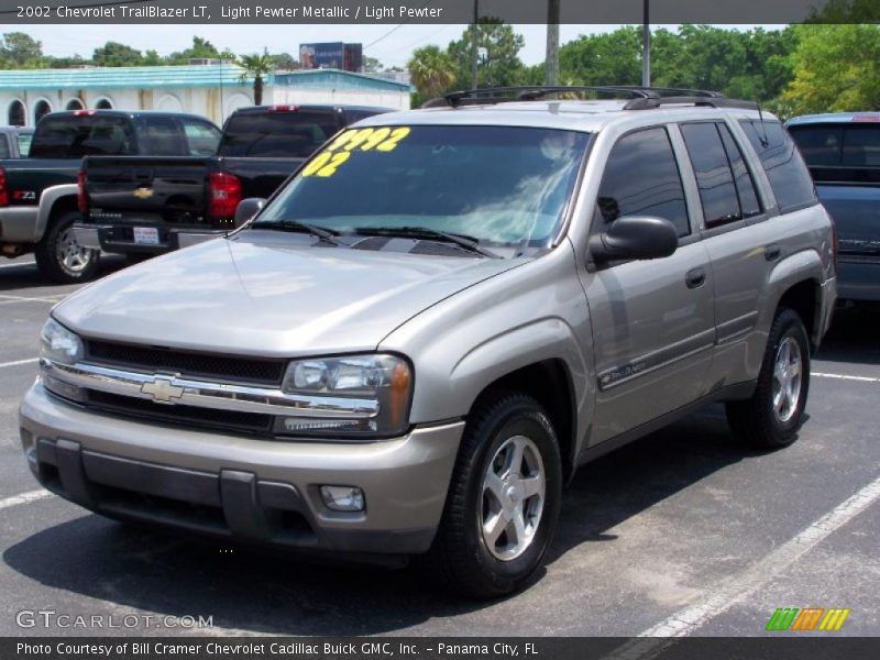 Light Pewter Metallic / Light Pewter 2002 Chevrolet TrailBlazer LT