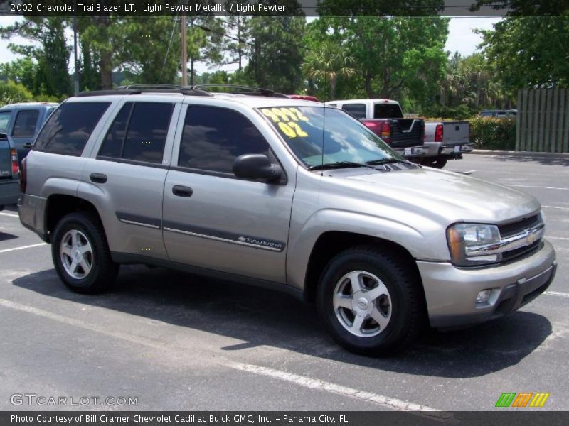 Light Pewter Metallic / Light Pewter 2002 Chevrolet TrailBlazer LT
