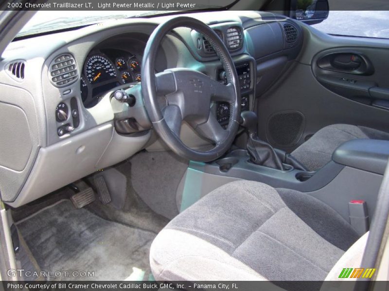 Light Pewter Metallic / Light Pewter 2002 Chevrolet TrailBlazer LT