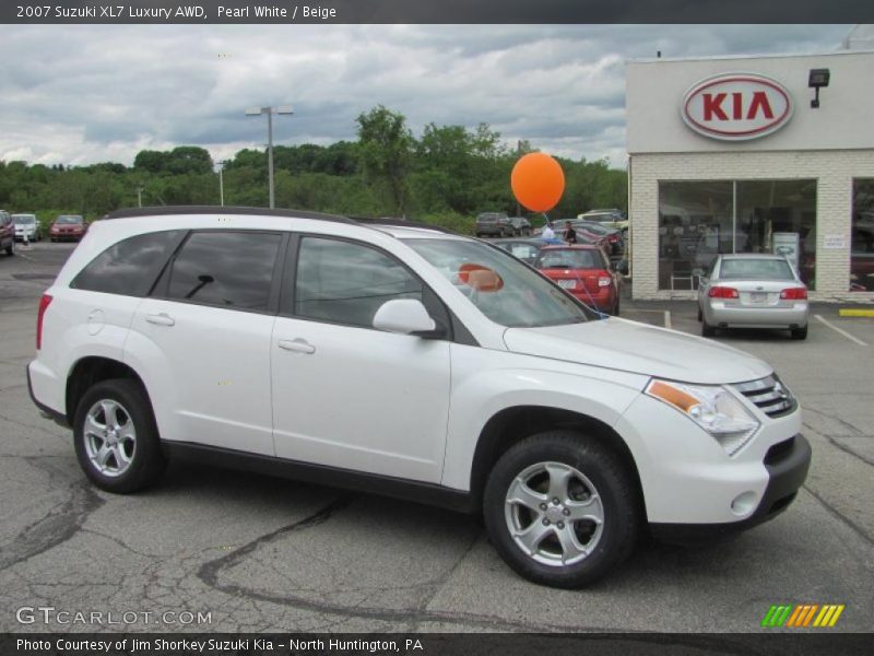 Pearl White / Beige 2007 Suzuki XL7 Luxury AWD