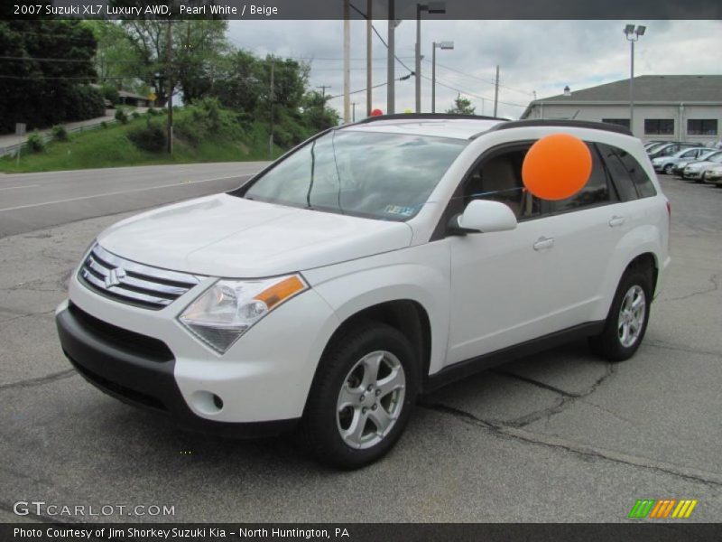 Pearl White / Beige 2007 Suzuki XL7 Luxury AWD