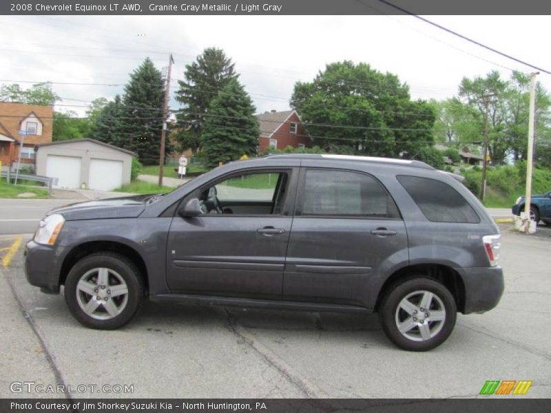Granite Gray Metallic / Light Gray 2008 Chevrolet Equinox LT AWD