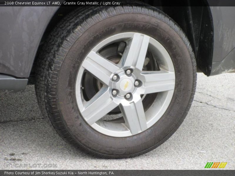Granite Gray Metallic / Light Gray 2008 Chevrolet Equinox LT AWD