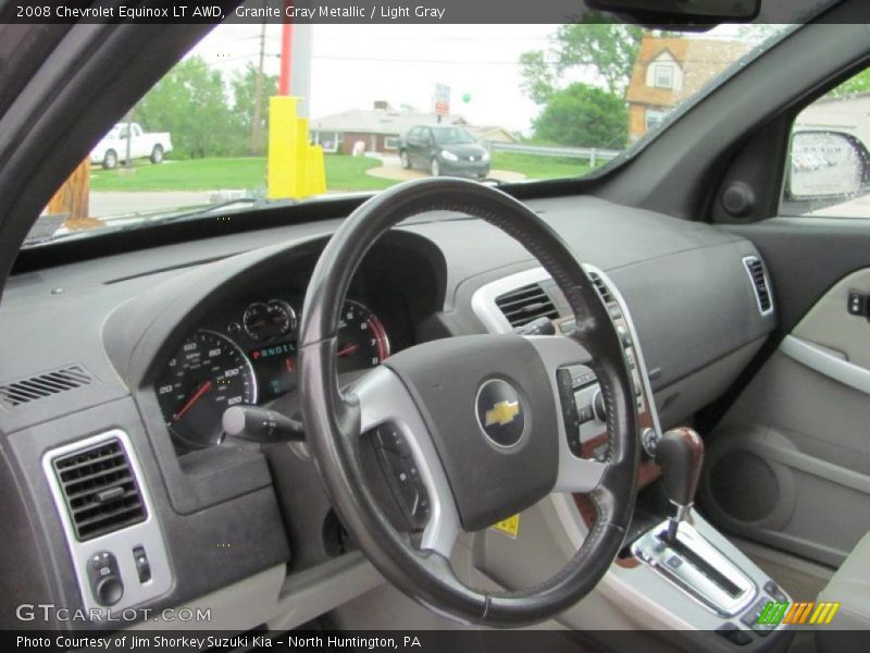 Granite Gray Metallic / Light Gray 2008 Chevrolet Equinox LT AWD