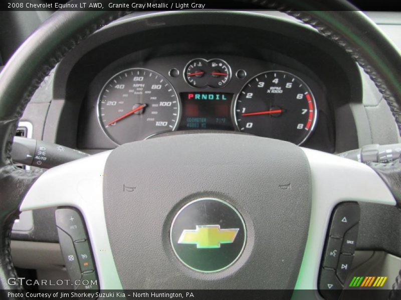 Granite Gray Metallic / Light Gray 2008 Chevrolet Equinox LT AWD