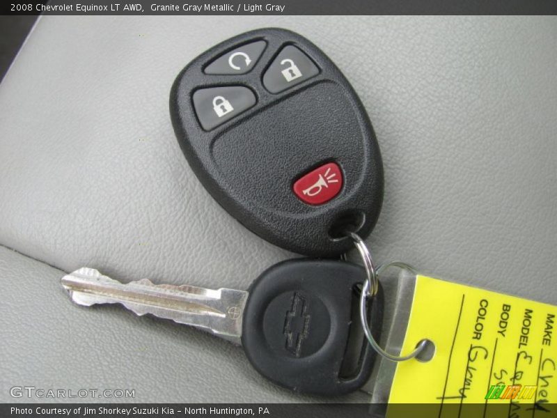 Granite Gray Metallic / Light Gray 2008 Chevrolet Equinox LT AWD