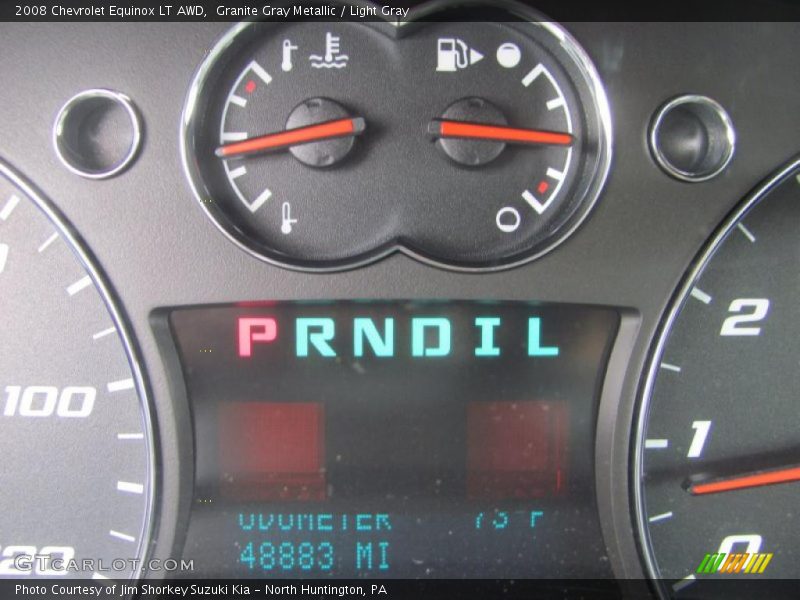 Granite Gray Metallic / Light Gray 2008 Chevrolet Equinox LT AWD